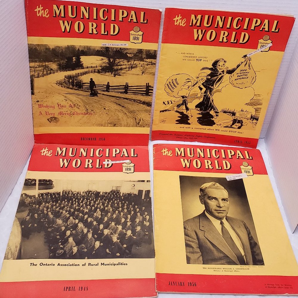 The Municipal World Magazine 1948, 1955, 1956,
